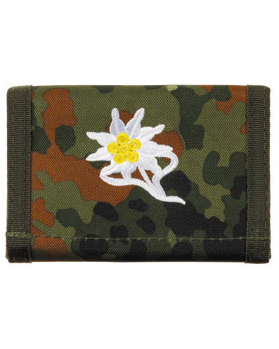 BW Geldbörse, flecktarn,"Edelweiß"