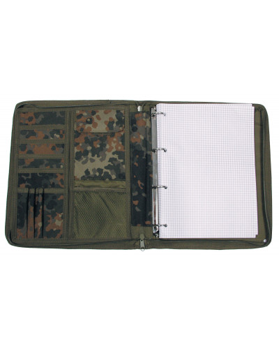 Schreibmappe, flecktarn, A4