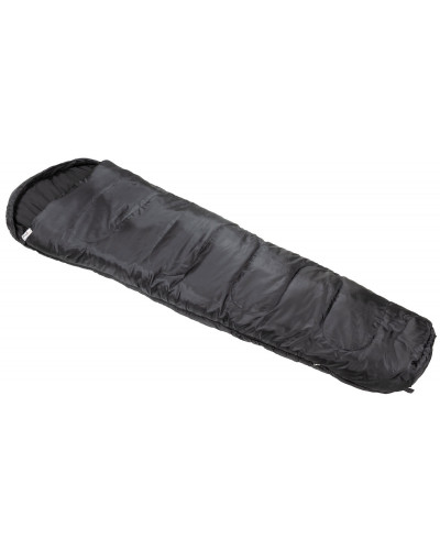 Mumienschlafsack, schwarz,2-lagige Füllung