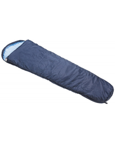 Mumienschlafsack, blau,2-lagige Füllung
