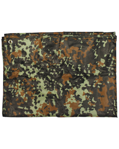 Mehrzweckplane, "Tarp",flecktarn, ca. 300 x 300 cm