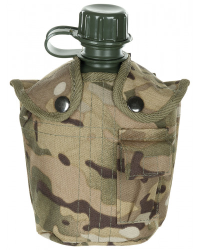 US Plastikfeldflasche, 1 l,Hülle, operation-ca., BPA-frei