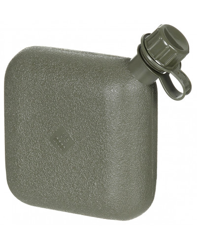 US Feldflasche, eckig,mit Hülle, oliv, 2 Qt