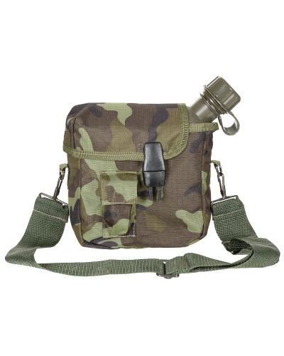 US Feldflasche, eckig,mit Hülle, M 95 CZ tarn, 2 Qt