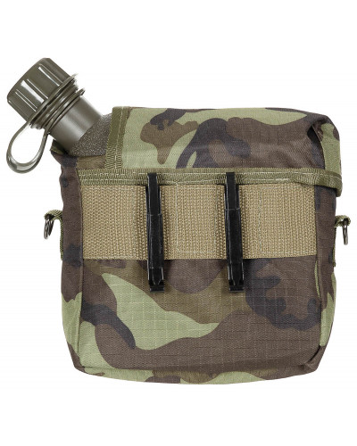 US Feldflasche, eckig,mit Hülle, M 95 CZ tarn, 2 Qt
