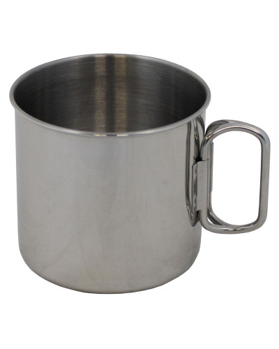 Tasse, Edelstahl, Klappgriffe,ca. 450 ml