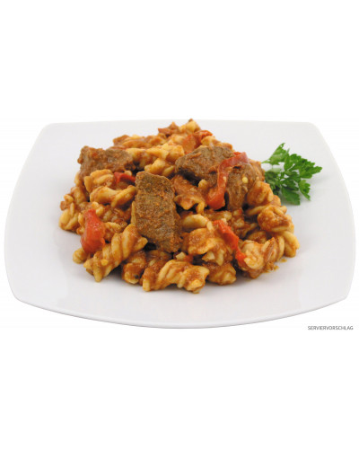 Rindergulasch ungar. m.Nudeln,Vollkonserve, 400 g, 7% Mwst.