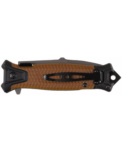 Klappmesser, "Snake", Einhand,coyote tan, Metallgriff