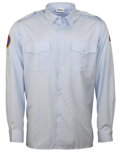 10 Stk. CZ Diensthemd, langarm,blau, neuw.