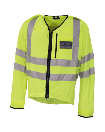 10 Stk. Brit. Signaljacke, gelb,mit Reflektor, gebr.