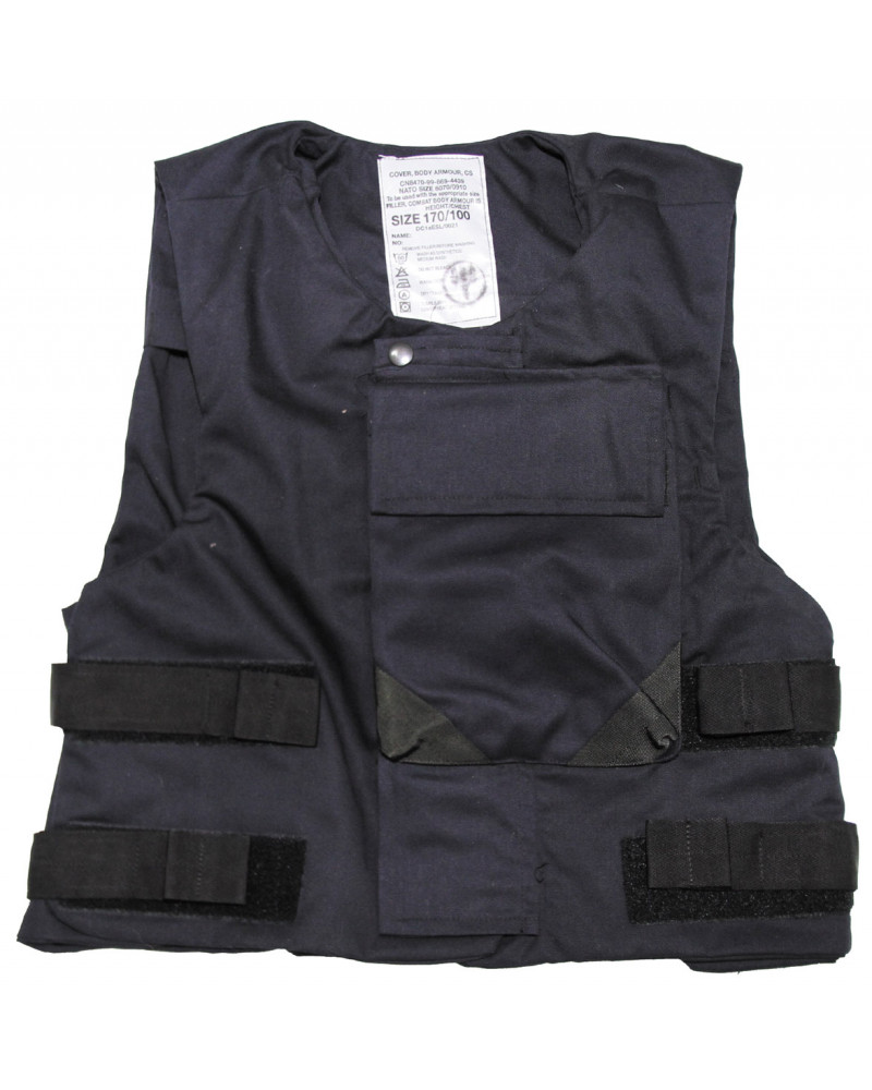 5 Stk. Brit. Cover-Combat-Weste,dunkelblau, gebr.