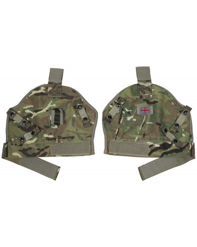 6 Stk. Brit. Oberarmteil, für Cover-Body-Armour, MTP tarn, gebr.