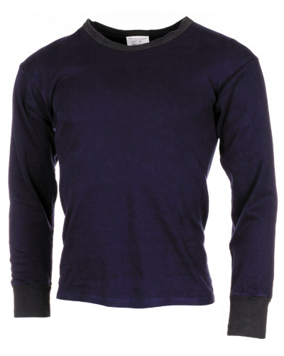 10 Stk. Holl. Unterhemd, langarm,blau, gebr.