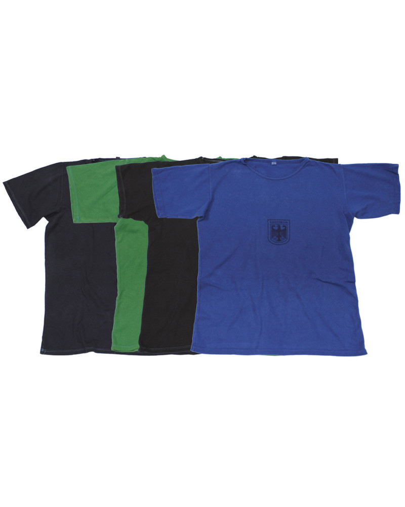 10 Stk. BW Trikothemd, mit Adler,div. Farben, gebr.