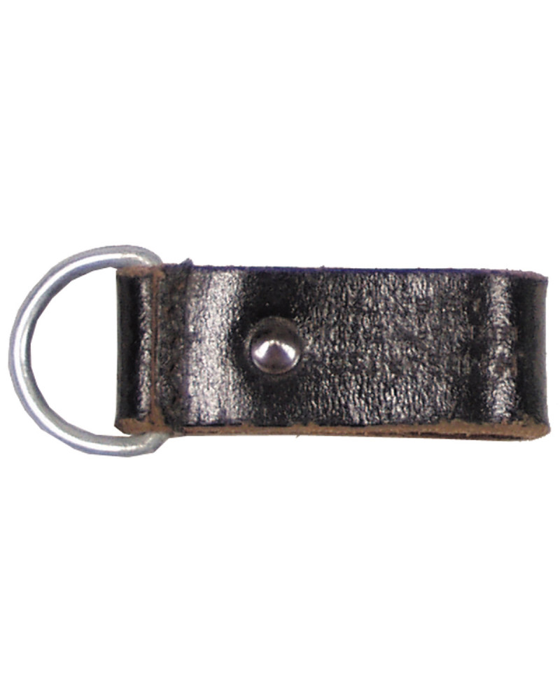 10 Stk. Österr. BH Lederschlaufen,4 cm, mit Aluring, gebr.