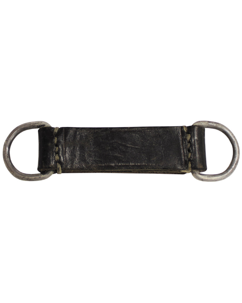 10 Stk. Österr. BH Lederschlaufen,5 cm, 2 Aluringe, gebr.
