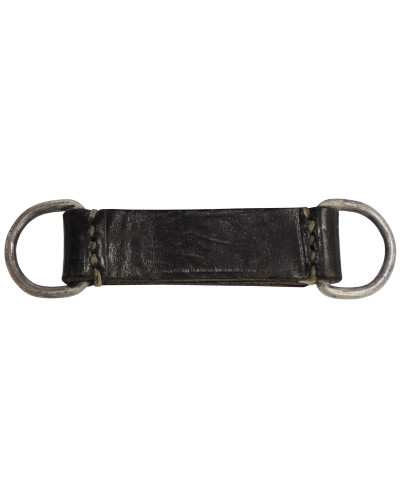 10 Stk. Österr. BH Lederschlaufen,5 cm, 2 Aluringe, gebr.