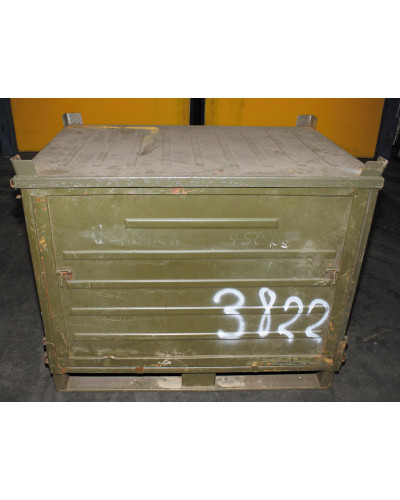 CZ/SK Stahlbox, mit Deckel,Gr. 120 x 80 x 100 cm, gebr.