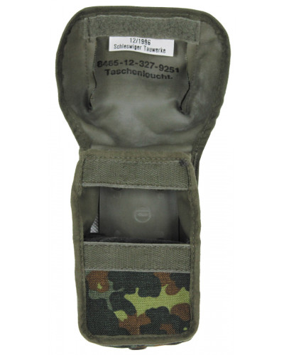 5 Stk. BW Taschenlampentasche,flecktarn, neuwertig