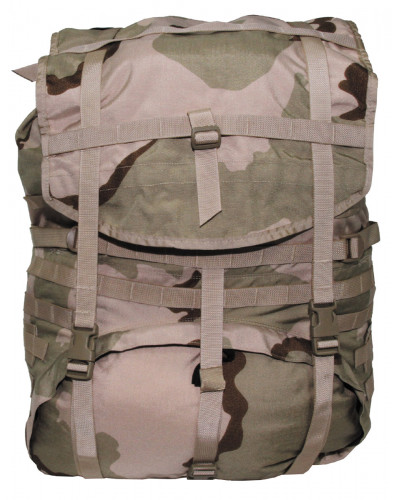 US Rucksack, neuwertig,"Molle II light", 3 Fb.desert