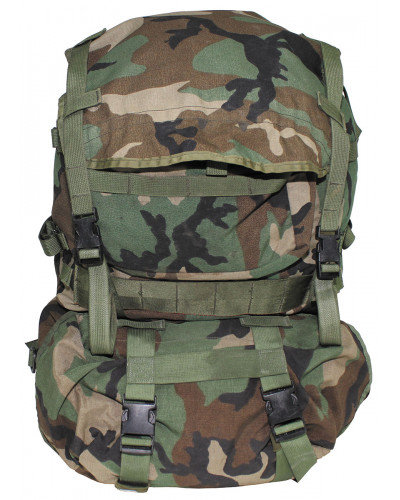US Rucksack, "RIFLEMAN"Molle II", woodl., gebr.
