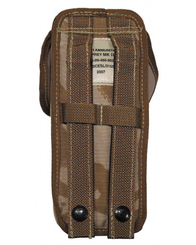 5 Stk. Brit. Munitionstasche, MOLLE,DPM desert, gebr.
