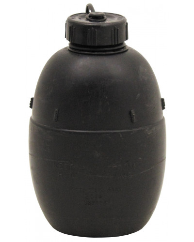 5 Stk. Brit. Feldflasche, Kunststoff,ohne Becher, schwarz, gebr.,