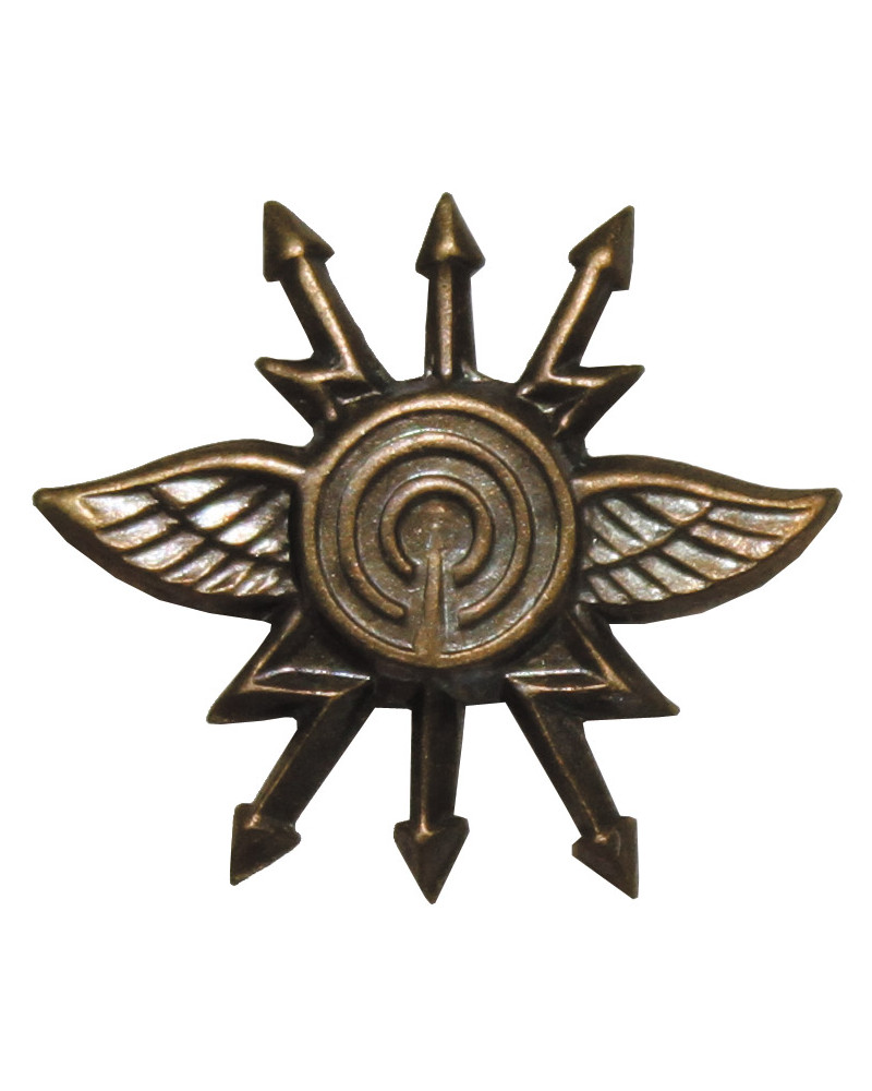 10 Stk. CZ/SK Metallabzeichen, bronze,"Armeepolizei", neuw.