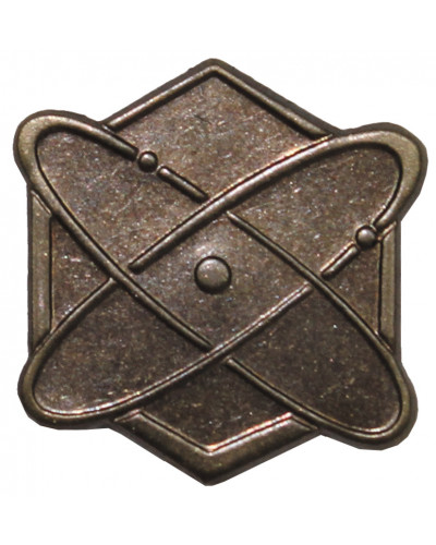 10 Stk. CZ/SK Metallabzeichen, bronze,"Wissenschaftler", neuw.