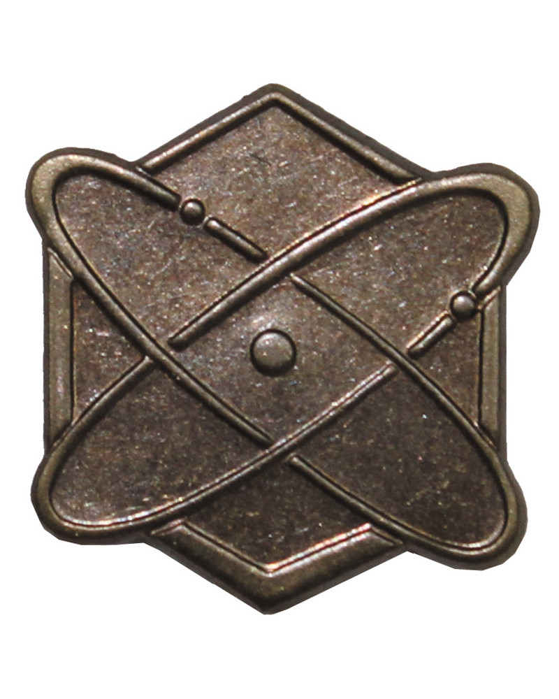 10 Stk. CZ/SK Metallabzeichen, bronze,"Wissenschaftler", neuw.