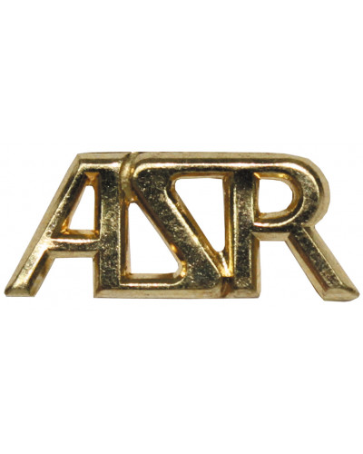10 Stk. CZ/SK Metallabzeichen, gold,"ASR", neuw.