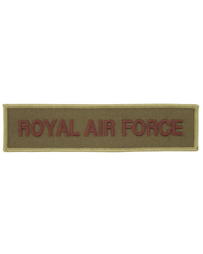 5 Stk. Brit. Stickabzeichen, khaki,"ROYAL AIR FORCE", neuw.