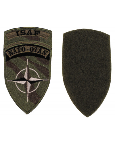 10 Stk. Klettabzeichen, "ISAF",NATO-OTAN, neuw.
