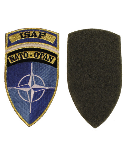 10 Stk. Klettabzeichen, "ISAF",NATO-OTAN, neuw.