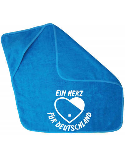 Besticktes Baby Handtuch 75x75cm (Ein Herz für Deutschland)