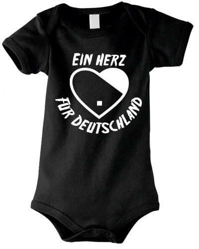 Baby Kurzarm Body (Ein Herz für Deutschland)