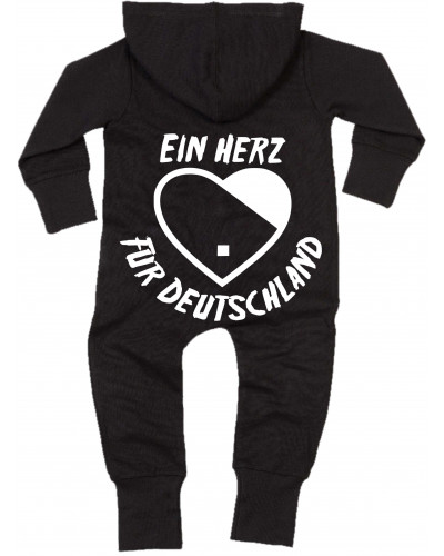 Bestickter Baby Strampler (Ein Herz für Deutschland)