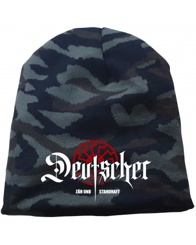 Bestickter Beanie "Camo" (Deutscher, zäh und standhaft)