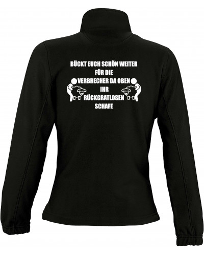 Damen Fleecejacke (Bückt euch schön weiter)