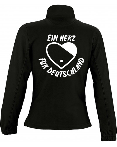 Damen Fleecejacke (Ein Herz für Deutschland)