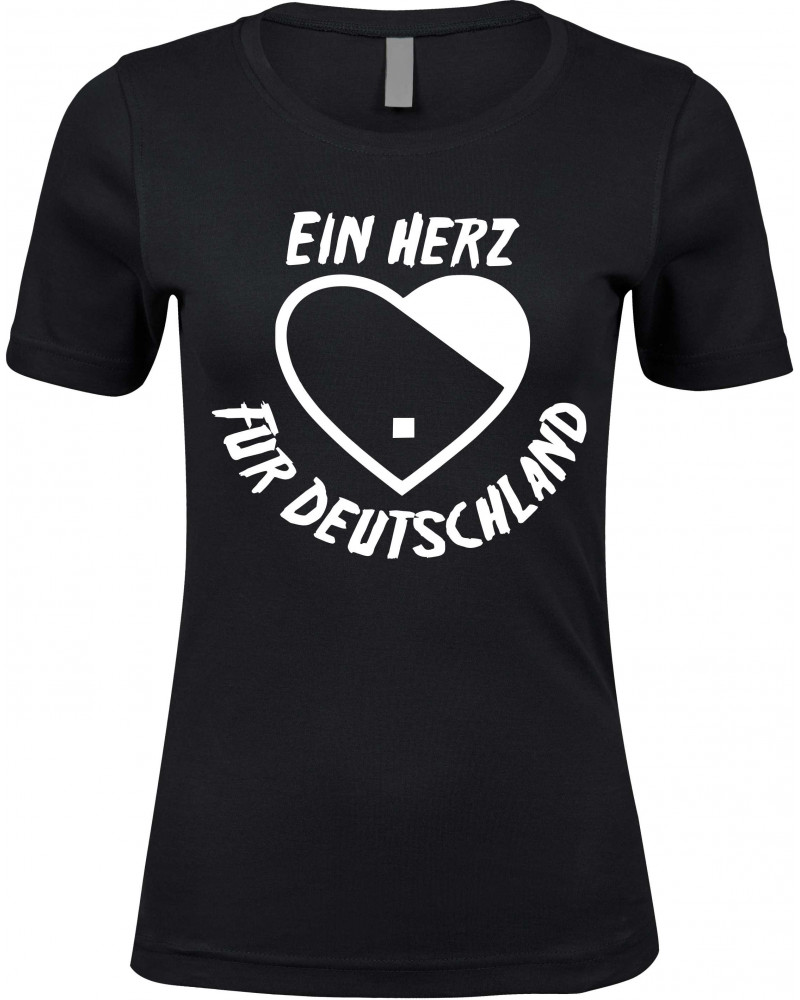 Damen Premium T-Shirt (Ein Herz für Deutschland)
