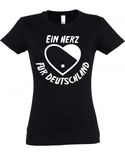 Damen T-Shirt (Ein Herz für Deutschland)