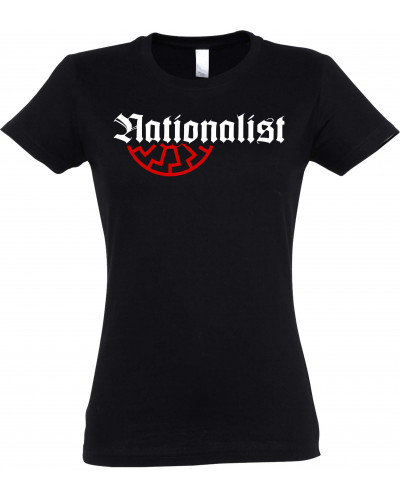 Damen T-Shirt (Nationalist für Heimat, Volk und Vaterland)