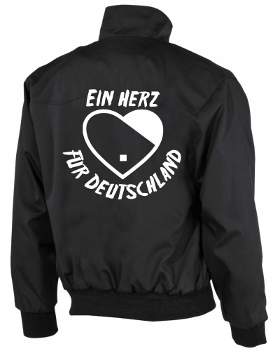 Bestickte Herren Harrington Jacke (Ein Herz für Deutschland)