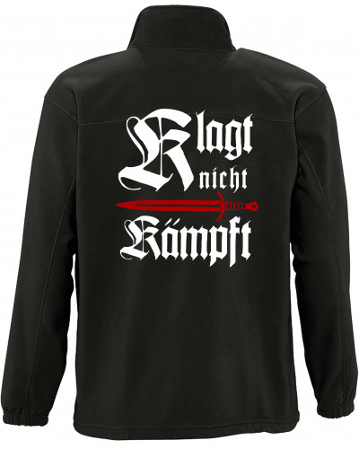 Herren Fleecejacke (Klagt nicht kämpft, Schwert)