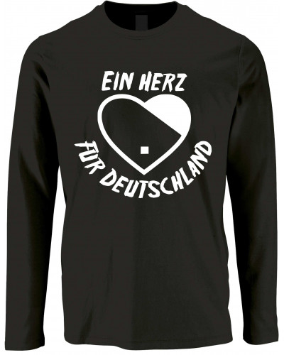 Herren Langarm Shirt (Ein Herz für Deutschland)