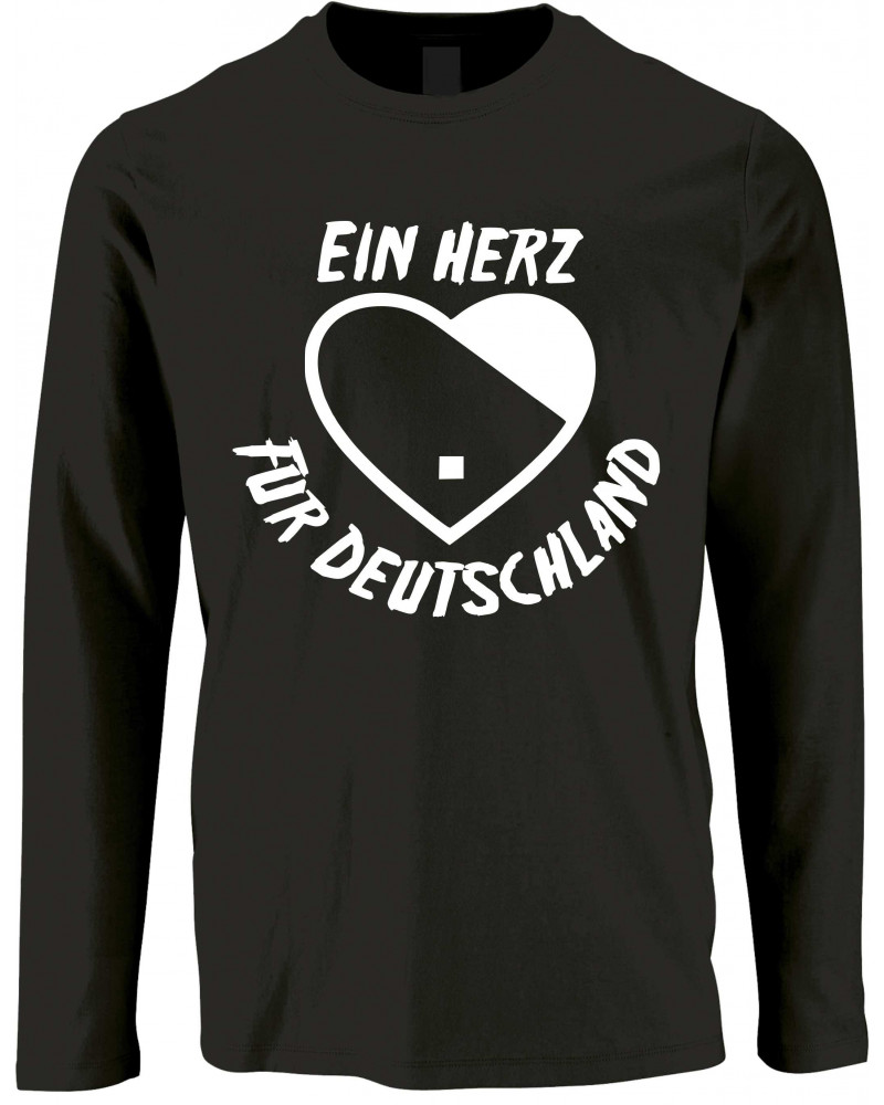 Herren Langarm Shirt (Ein Herz für Deutschland)