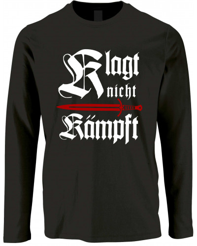 Herren Langarm Shirt (Klagt nicht kämpft, Schwert)