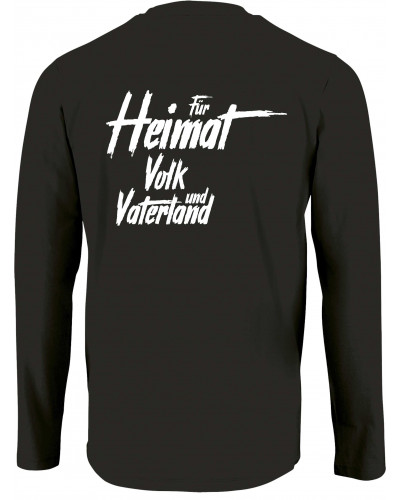 Herren Langarm Shirt (Nationalist für Heimat, Volk und Vaterland)