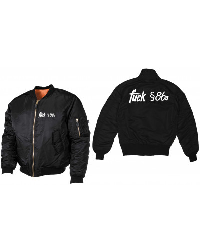 Bestickte MA1 Bomberjacke (Fuck 86a)